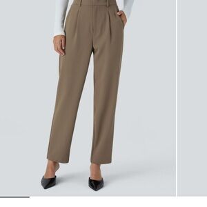 Halara High Waisted Side Pocket Solid Work Tapered Pants